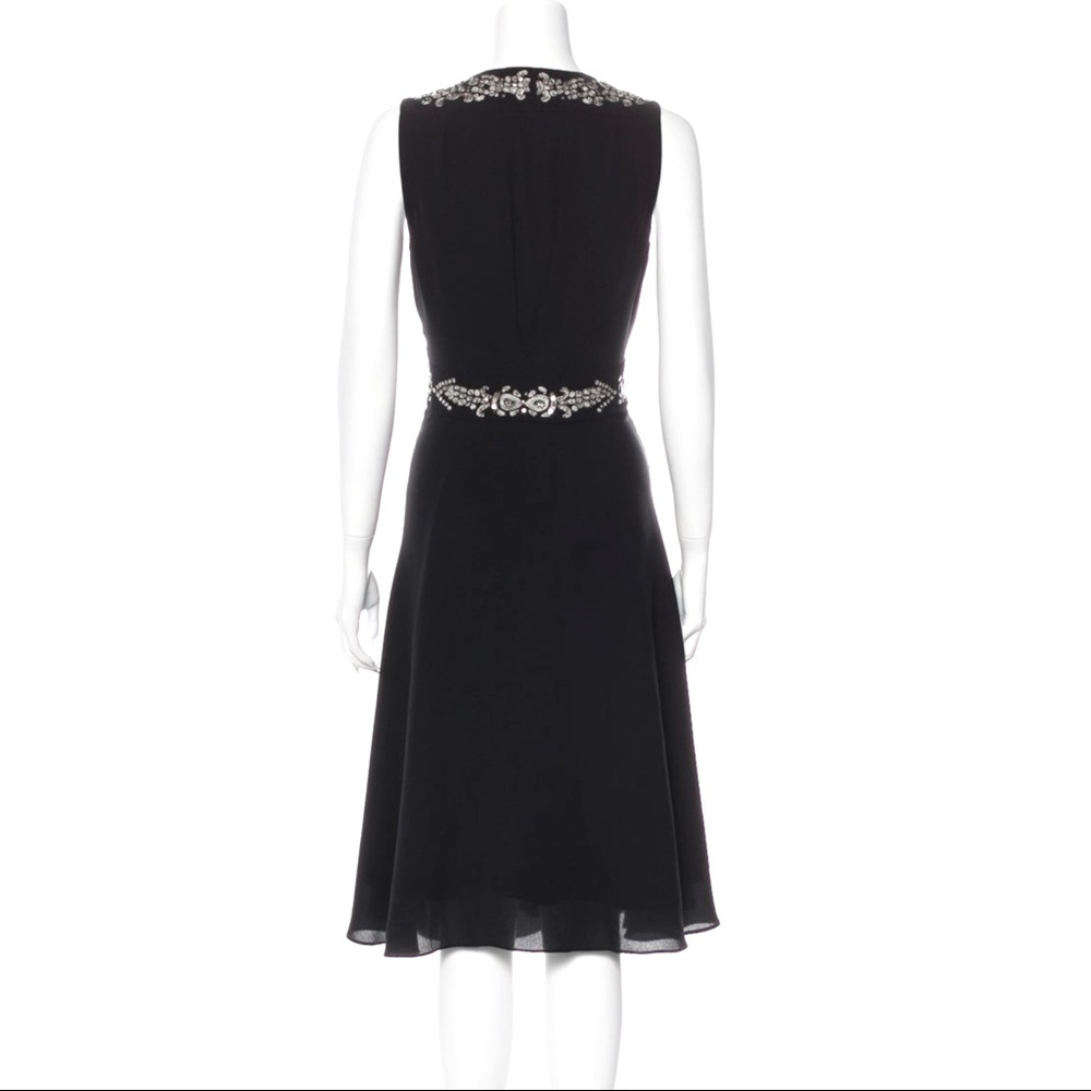 Temperley London Black Silk Midi Dress - Picture 3 of 5